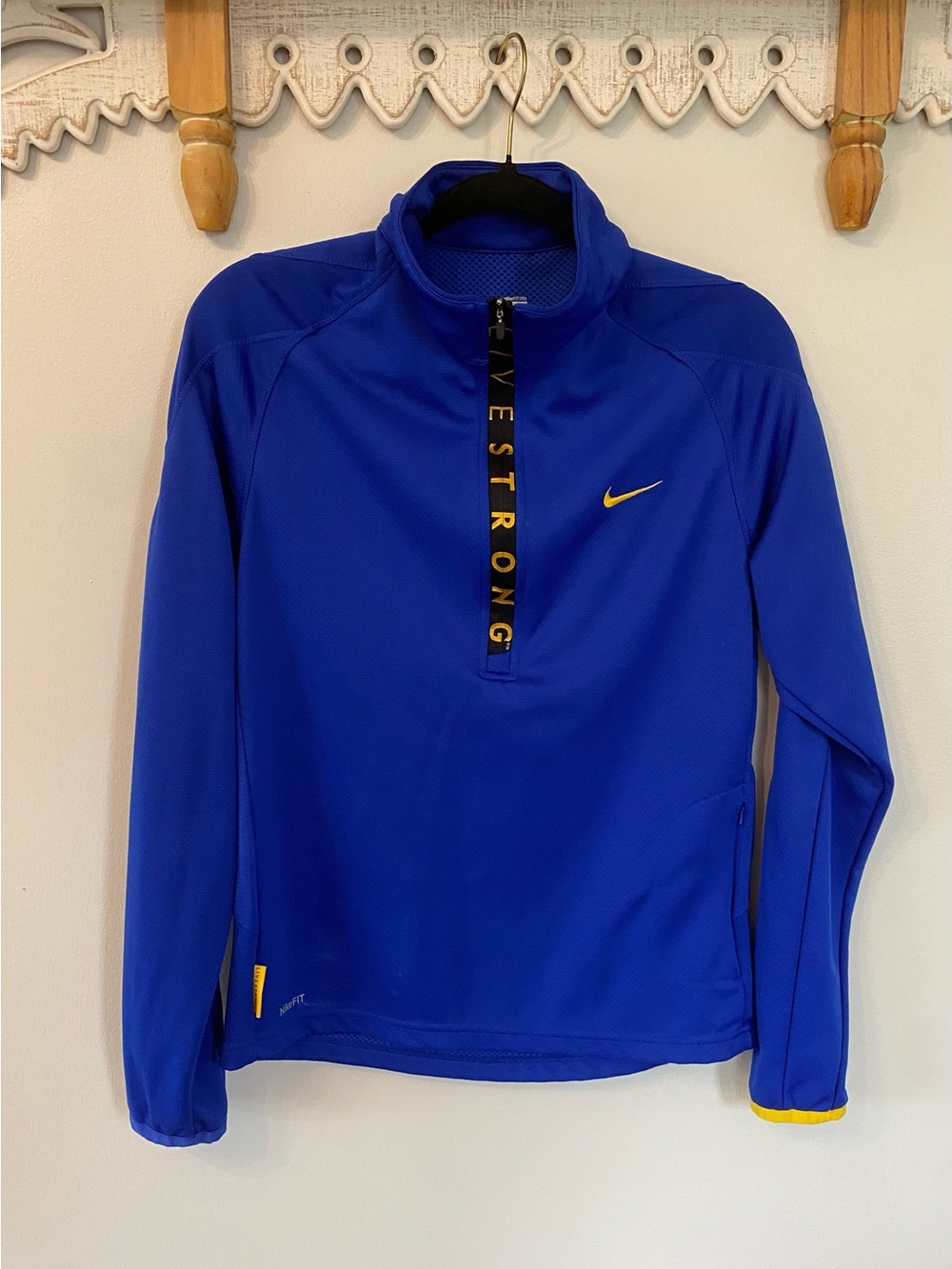 Nike Livestrong Royal Blue Half-Zip Pullover